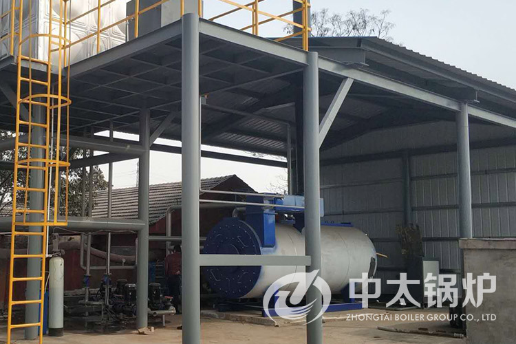 河南焦作某化工廠3噸燃氣熱水鍋爐